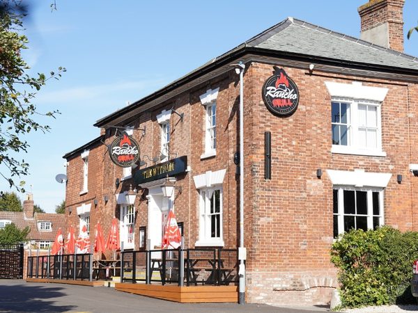 Exterior pub building
