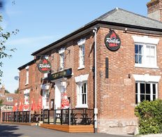 Exterior pub building